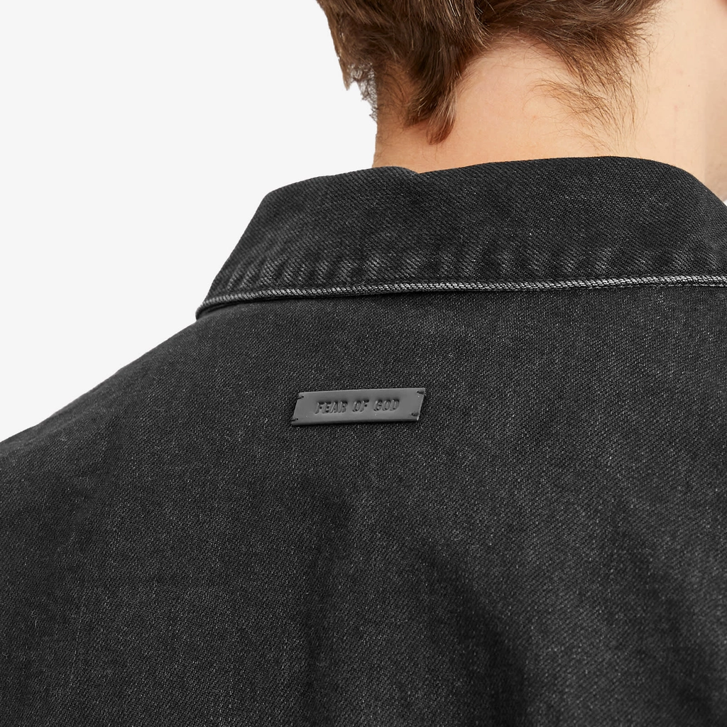 Fear of God Men's Denim Trucker Jacket Black